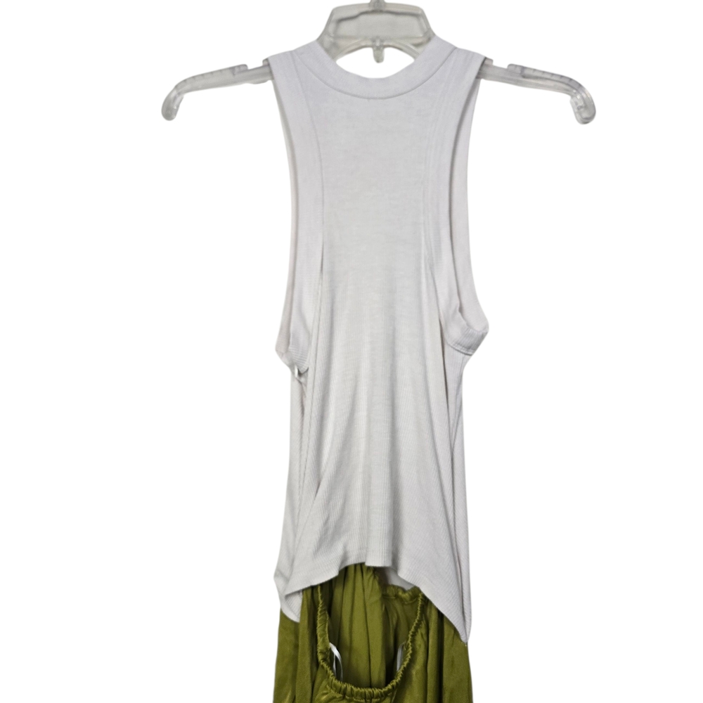 Anthropologie The Keeley Twofer Midi Dress Lace Sleeveless White Green Black XS - Picture 7 of 10